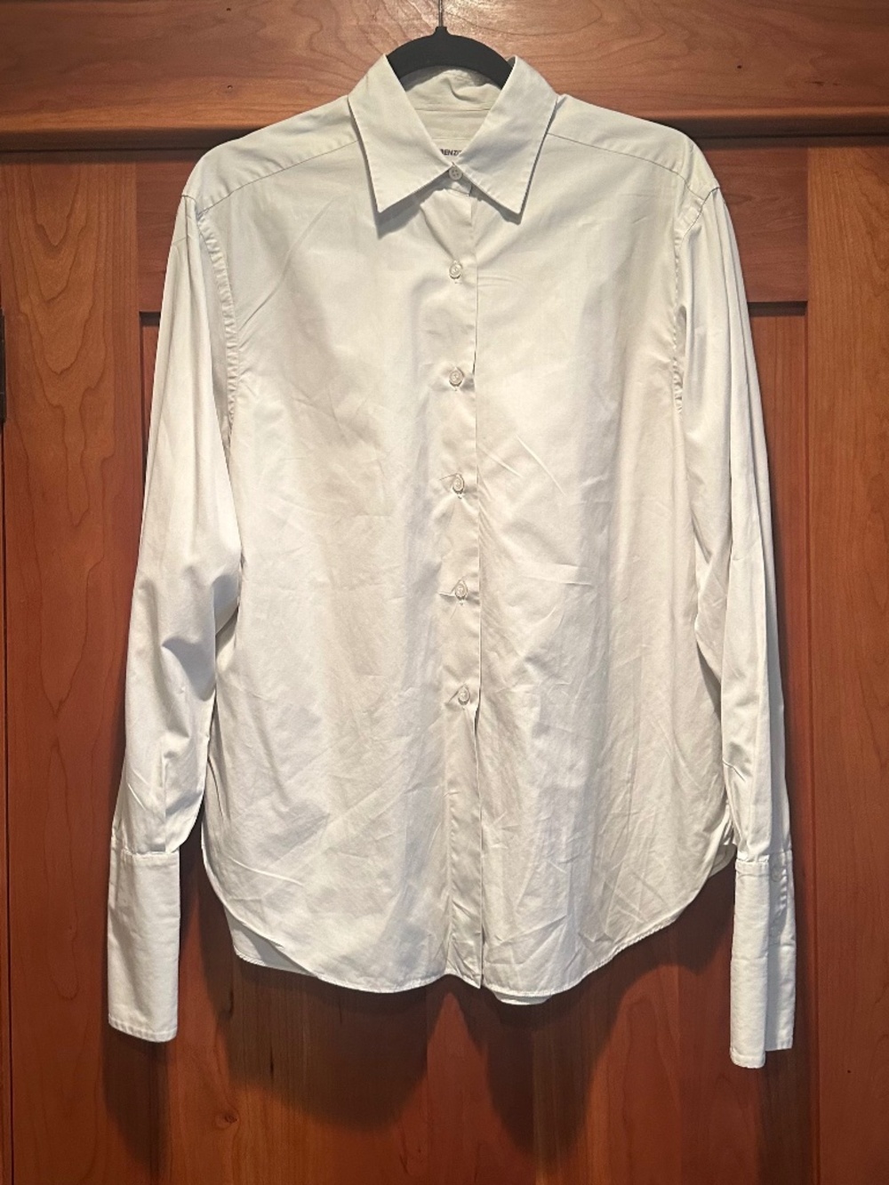 Lorenzini Light Gray 100% Cotton Blouse